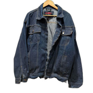 Vintage 90s Fubu Men's Denim Trucker Jacket XL Needs Minor Repairs